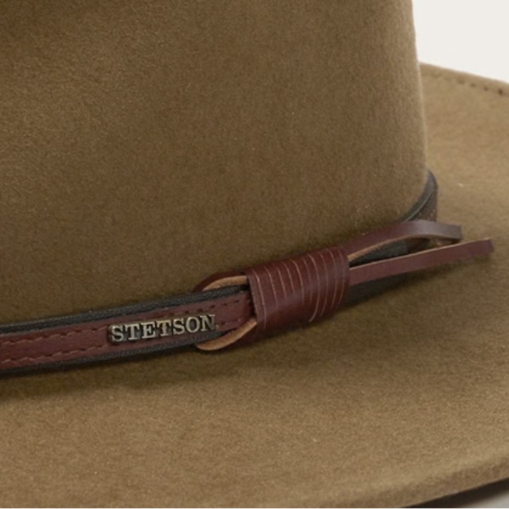 Stetson Tan Felt Hat with Leather Band